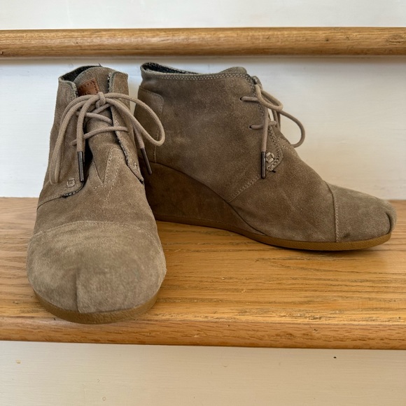 TOMS suede wedge desert boots - Picture 4 of 7